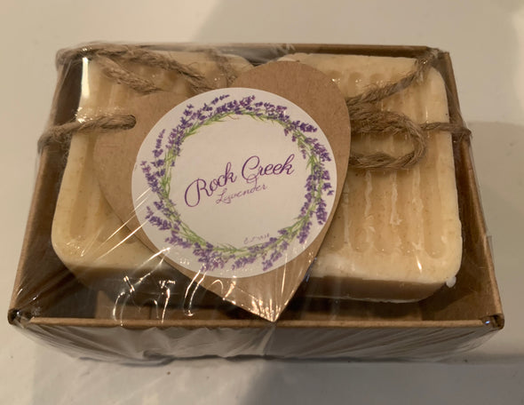 Tray of 4 Oatmeal Guest Soaps